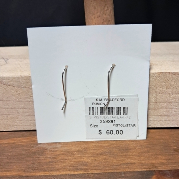 925 Sterling Silver Western Earrings NWT - Picture 2 of 2